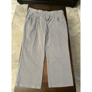 Croft Barrow Pants Mens 40x30* Gray Classic Straight Wrinkle Resist Flat‎ Front